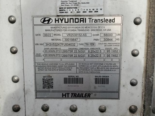 2023 Hyundai Translead Refrigerated Van Trailer