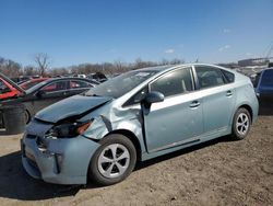 Salvage cars for sale at Des Moines, IA auction: 2012 Toyota Prius