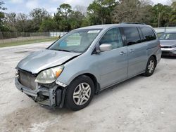 Salvage cars for sale at Fort Pierce, FL auction: 2007 Honda Odyssey EX