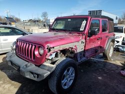 Salvage cars for sale at Bridgeton, MO auction: 2022 Jeep Wrangler Unlimited Sport