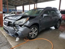 Salvage cars for sale at Riverview, FL auction: 2019 Subaru Outback 3.6R Limited