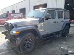 Salvage cars for sale at Jacksonville, FL auction: 2018 Jeep Wrangler Unlimited Sport