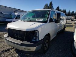 Salvage trucks for sale at Graham, WA auction: 2019 Chevrolet Express G3500 LT