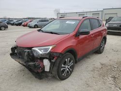 Salvage cars for sale at Kansas City, KS auction: 2017 Toyota Rav4 LE