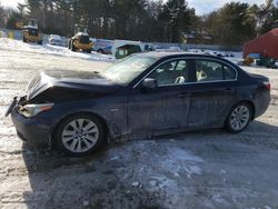 Salvage cars for sale at Mendon, MA auction: 2005 BMW 545 I