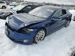 Salvage cars for sale at Central Square, NY auction: 2016 Tesla Model S