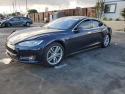 Salvage cars for sale at Wilmington, CA auction: 2015 Tesla Model S 85D