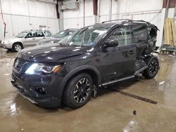 Salvage cars for sale at Franklin, WI auction: 2020 Nissan Pathfinder SL