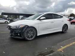 Hyundai salvage cars for sale: 2018 Hyundai Elantra Sport