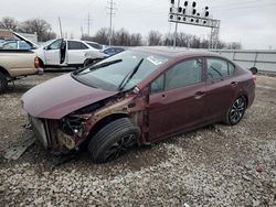 Salvage cars for sale at Columbus, OH auction: 2015 Honda Civic EXL