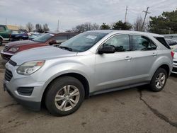 Salvage cars for sale at Moraine, OH auction: 2016 Chevrolet Equinox LS