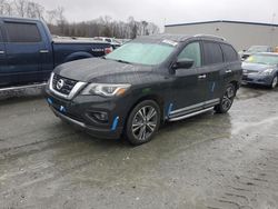 Salvage cars for sale at Spartanburg, SC auction: 2020 Nissan Pathfinder Platinum