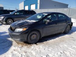 Salvage cars for sale at auction: 2012 Honda Civic LX