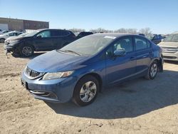 Salvage cars for sale at Kansas City, KS auction: 2015 Honda Civic LX