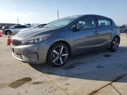 Salvage cars for sale at Grand Prairie, TX auction: 2017 KIA Forte EX