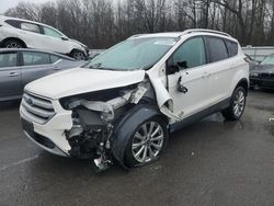 Salvage cars for sale at Glassboro, NJ auction: 2018 Ford Escape Titanium