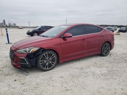 Salvage cars for sale at New Braunfels, TX auction: 2017 Hyundai Elantra Sport