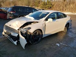 Salvage cars for sale at North Billerica, MA auction: 2013 Ford Fusion Titanium