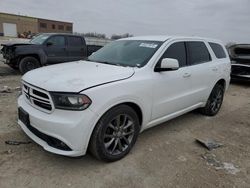 Salvage cars for sale at Kansas City, KS auction: 2017 Dodge Durango GT