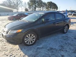 Honda salvage cars for sale: 2012 Honda Civic EXL