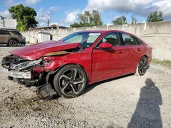 Salvage cars for sale at Opa Locka, FL auction: 2018 Honda Accord Sport