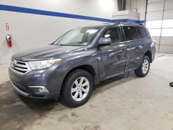 Toyota Highlander Base salvage cars for sale: 2013 Toyota Highlander Base