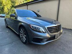 Salvage cars for sale at North Billerica, MA auction: 2017 Mercedes-Benz S 550 4matic