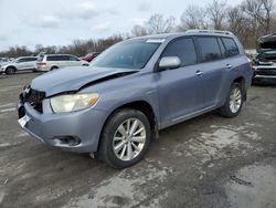 Salvage cars for sale at Ellwood City, PA auction: 2008 Toyota Highlander Hybrid