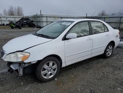 Salvage cars for sale at Arlington, WA auction: 2005 Toyota Corolla CE