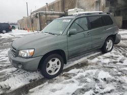 Salvage cars for sale at Fredericksburg, VA auction: 2006 Toyota Highlander Limited