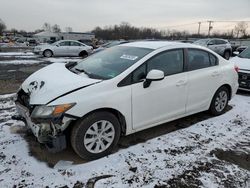 Honda salvage cars for sale: 2012 Honda Civic LX