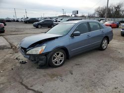 Salvage cars for sale at Oklahoma City, OK auction: 2007 Honda Accord SE