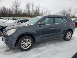 Salvage cars for sale at Leroy, NY auction: 2012 Chevrolet Equinox LS