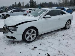 Salvage cars for sale at Graham, WA auction: 2013 Audi A5 Premium Plus