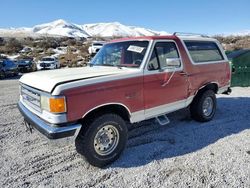 Salvage cars for sale at Reno, NV auction: 1991 Ford Bronco U100