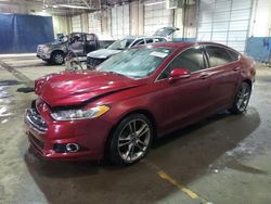 Salvage cars for sale at Woodhaven, MI auction: 2015 Ford Fusion Titanium