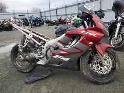 Salvage motorcycles for sale at Cahokia Heights, IL auction: 2005 Honda CBR600 F4