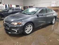 Salvage cars for sale at Elgin, IL auction: 2017 Chevrolet Malibu LT