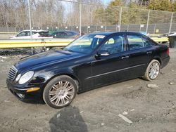 Salvage cars for sale at Waldorf, MD auction: 2008 Mercedes-Benz E 550 4matic