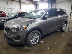 Salvage cars for sale at West Mifflin, PA auction: 2017 KIA Sorento LX