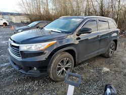 Toyota salvage cars for sale: 2016 Toyota Highlander XLE