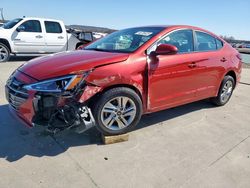 Salvage cars for sale at Grand Prairie, TX auction: 2020 Hyundai Elantra SEL