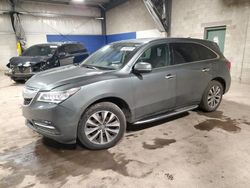 Salvage cars for sale at Chalfont, PA auction: 2015 Acura MDX Technology