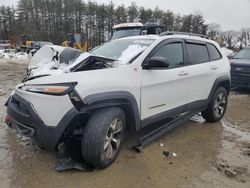 Salvage cars for sale at North Billerica, MA auction: 2016 Jeep Cherokee Trailhawk