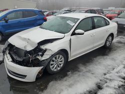 Salvage cars for sale at Exeter, RI auction: 2013 Volkswagen Passat S