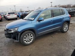 Salvage cars for sale at Indianapolis, IN auction: 2017 Volkswagen Tiguan Wolfsburg