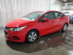 Salvage cars for sale at Leroy, NY auction: 2017 Chevrolet Cruze LS