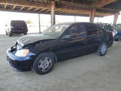 Salvage cars for sale at American Canyon, CA auction: 2002 Honda Civic LX