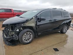 Salvage cars for sale at Grand Prairie, TX auction: 2021 Toyota Sienna LE