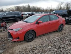 Toyota Corolla salvage cars for sale: 2018 Toyota Corolla L